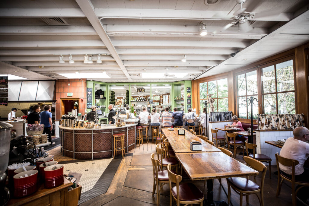 bar area at Elephants Delicatessen at NW 22nd