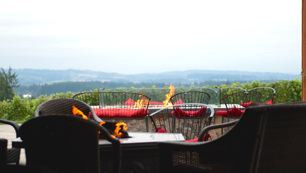 Photo of Árdíri Winery looking out into the willamette valley