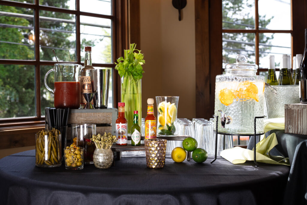 The Corbett Room - bar setup inside Elephants on Corbett