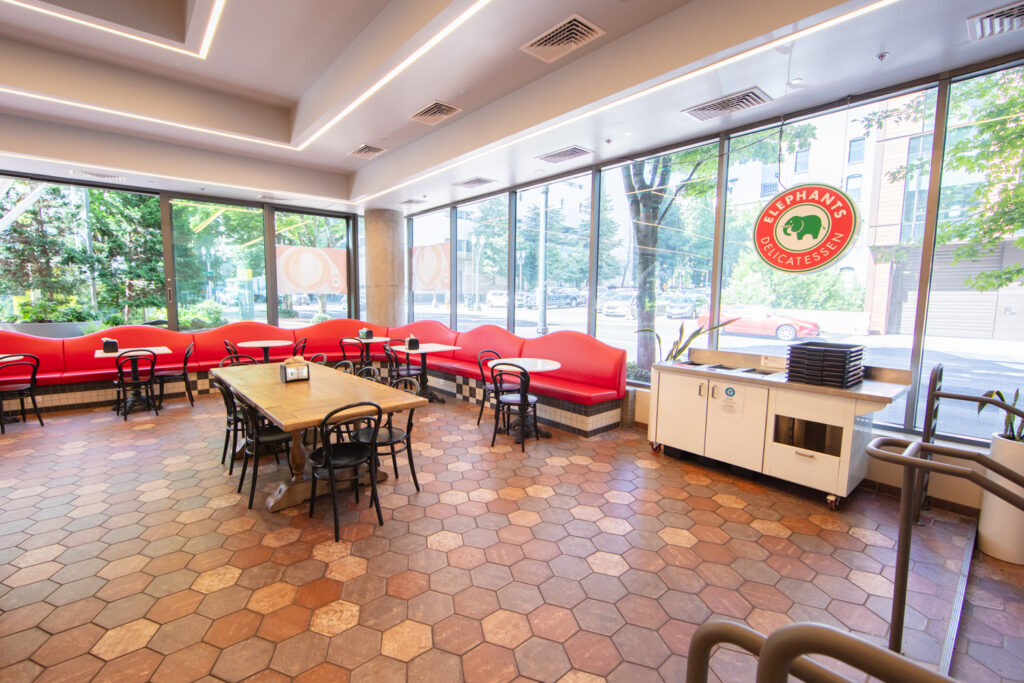 Interior shot of Elephants at World Trade Center