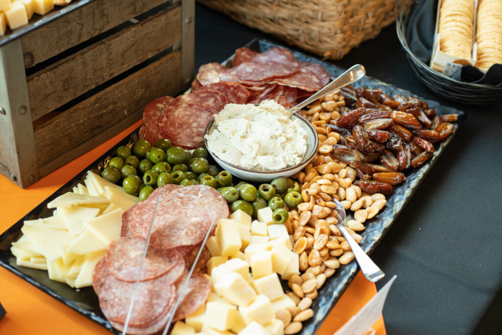 charcuterie and cheese platter at leftbank annex